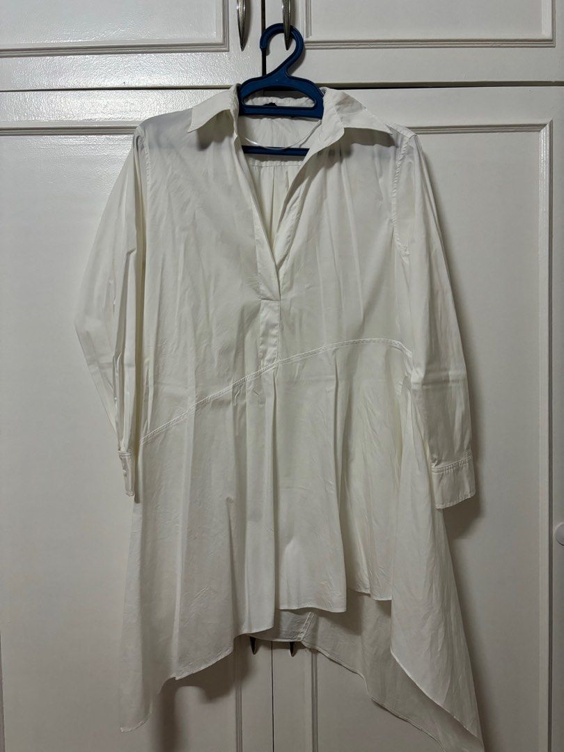 Zara White Polo Dress (Category: Blouses) located in Quezon City. Submitted by maebs95 (Listing ID 1344567519, Image 1). Description: XS but can fit til M, very flowy dress. Perfect for cover ups. • No flaws unless otherwise stated • Shipping c/o buyer • MOP: Gcash, Maya, Bank Transfer.
