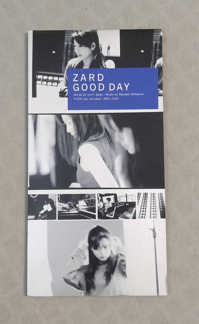 ZARD - GOOD DAY 日版 二手單曲 CD, 書籍、休閒與玩具, 樂器、音樂相關, CD、DVD在旋轉拍賣