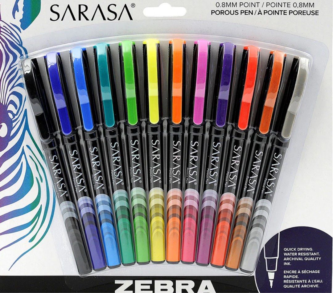 Zebra Sarasa Porous Pen Set (Category: Stationery & School Supplies) located in Quezon City. Submitted by deamyclutter (Listing ID 1344443903, Image 1). Description: Brand New Check photos for description.