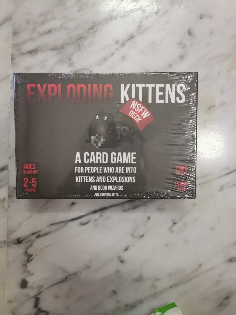 Exploding Kittens NSFW Deck (Category: Board Games & Puzzles) located in Singapore. Submitted by limlimsell (Listing ID 1344631015, Image 1). Description: .
