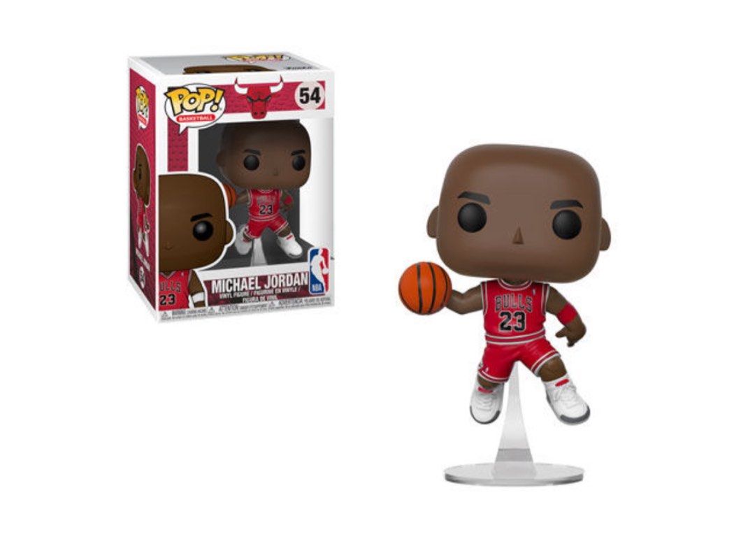 Funko Pop! Michael Jordan 54 (Category: Designer & Blind Box Toys) located in Malolos. Submitted by penoni (Listing ID 1344688581, Image 1). Description: Funko Pop! Michael Jordan (54) Condition: 9.5/10 - NOOB MOP: BPI, PNB, Maya Shipping: LBC/Lalamove/Grab (shouldered by buyer) Loc: QC/Bulacan.