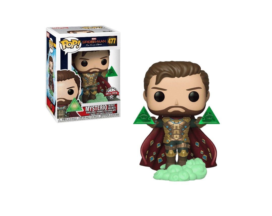 Funko Pop! Mysterio (without helmet) 477 (Category: Designer & Blind Box Toys) located in Malolos. Submitted by penoni (Listing ID 1344688371, Image 1). Description: Funko Pop! Mysterio (without helmet) 477 Hot Topic Exclusive Condition: 9.5/10 - NOOB MOP: BPI, PNB, Maya Shipping: LBC/Lalamove/Grab (shouldered by buyer) Loc: QC/Bulacan.