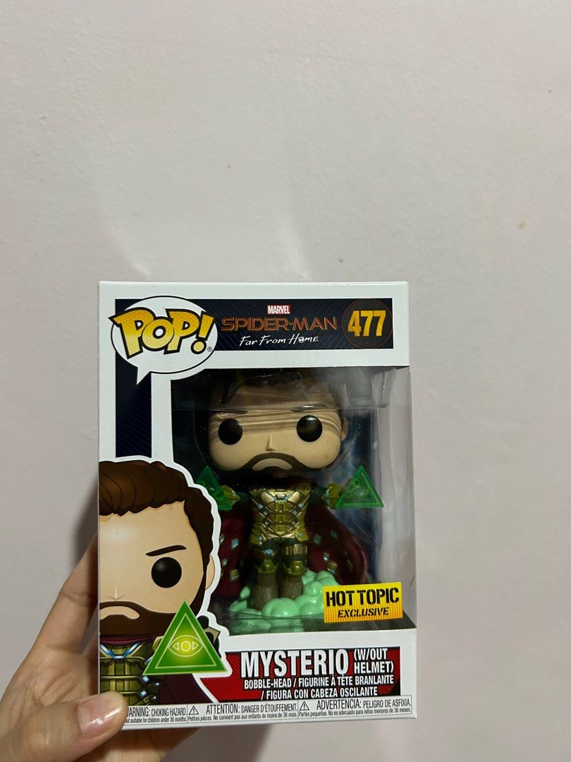 Funko Pop! Mysterio (without helmet) 477 (Category: Designer & Blind Box Toys) located in Malolos. Submitted by penoni (Listing ID 1344688371, Image 2). Description: Funko Pop! Mysterio (without helmet) 477 Hot Topic Exclusive Condition: 9.5/10 - NOOB MOP: BPI, PNB, Maya Shipping: LBC/Lalamove/Grab (shouldered by buyer) Loc: QC/Bulacan.