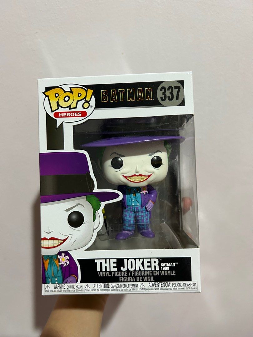 Funko Pop! The Joker (Batman 1989) 337 (Category: Designer & Blind Box Toys) located in Malolos. Submitted by penoni (Listing ID 1344688970, Image 2). Description: Funko Pop! The Joker (Batman 1989) 337 Condition: 9/10 - NOOB MOP: BPI, PNB, Maya Shipping: LBC/Lalamove/Grab (shouldered by buyer) Loc: QC/Bulacan.