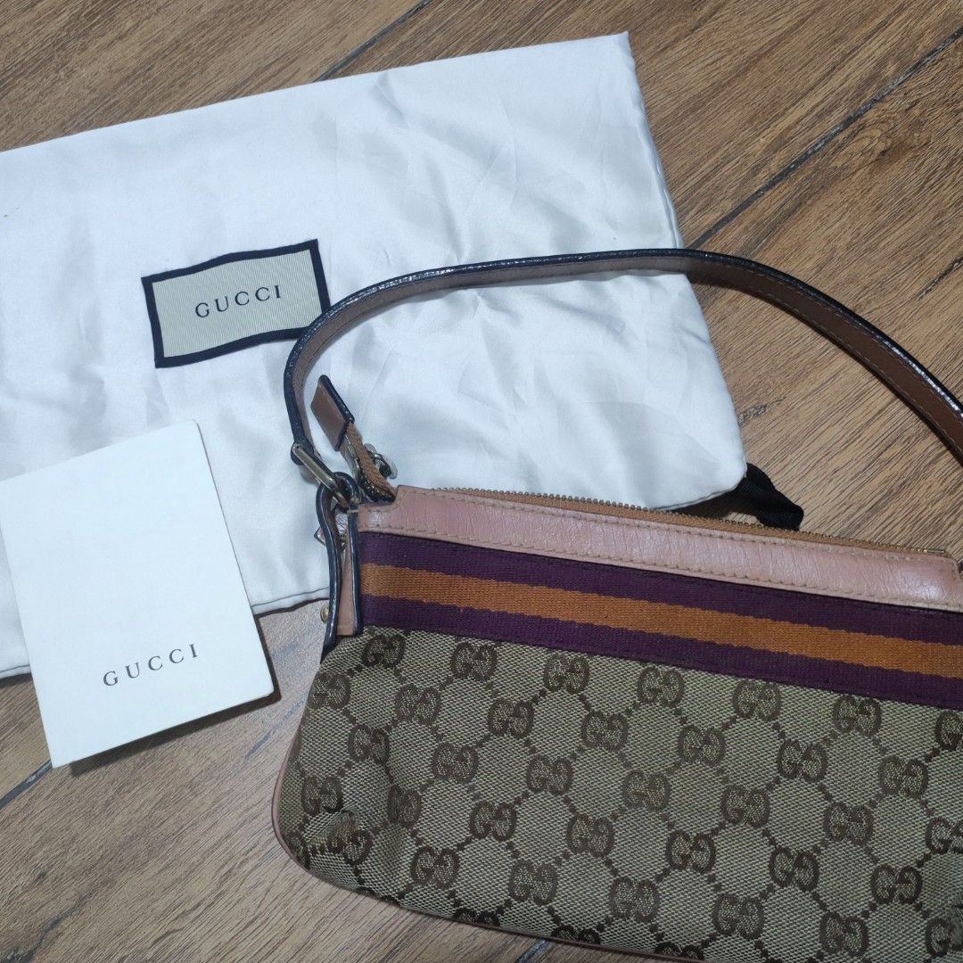 Gucci kili bag (Category: Luxury Bags & Wallets) located in Dasmarinas. Submitted by angelrtan (Listing ID 1344723461, Image 1). Description: authentic vintage GG bag rfs. can't bring all my bags overseas.