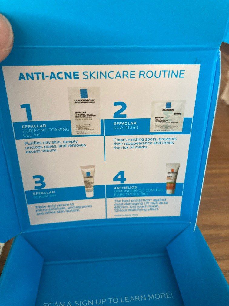 La Roche Posay Anti Acne Skincare Sample Trial Kit, Beauty & Personal ...