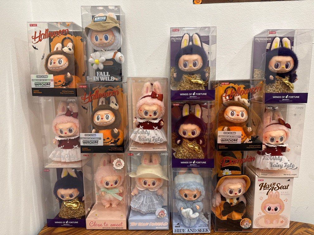 Labubu Collections (Category: Designer & Blind Box Toys) located in Singapore. Submitted by sakda66 (Listing ID 1344746708, Image 1). Description: Gimme your best price. Caught all these and thinking of letting it go! .