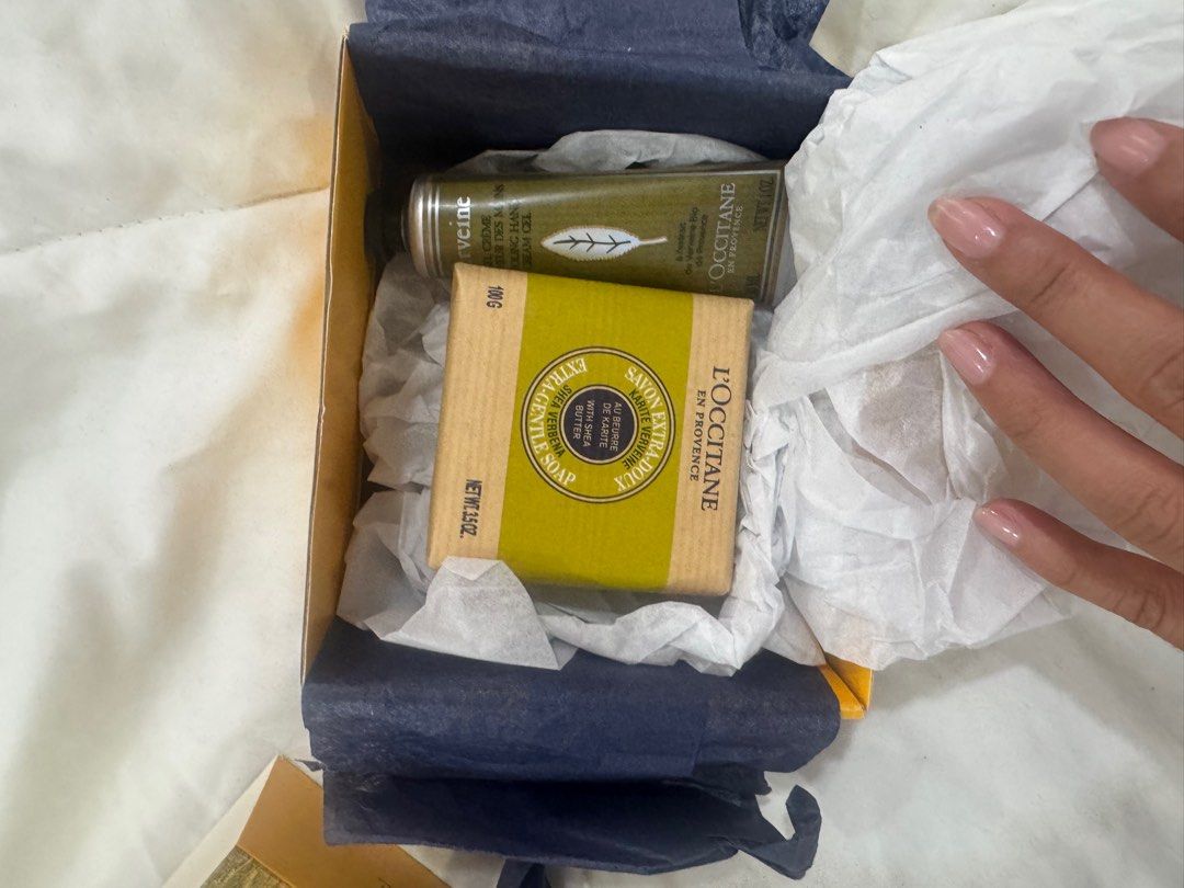 Loccitane hand cream and soap (Category: Bath) located in Quezon City. Submitted by destashingmycloset (Listing ID 1344638216, Image 1). Description: .