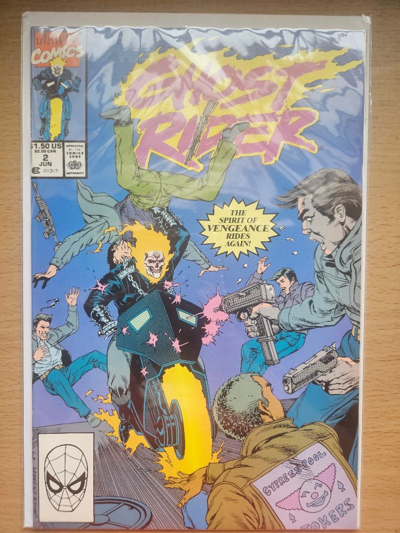 Marvel Comics Ghost Rider #2 (1990). 1st appearance of Blackout ...