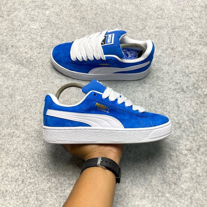 PUMA SUEDE XL ROYAL BLUE SIZE 39, Fesyen Wanita, Sepatu di Carousell