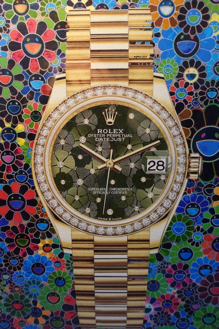 Rolex x 村上隆太陽花Death nyc #100/AP 罕有藝術作品限定Framed