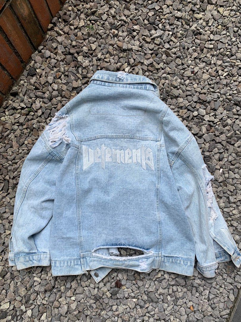 Levis Jacket Levis Jeansjacke Oversize Vetements Levis Denim Jacket  Vetements Distressed Denim Jacket