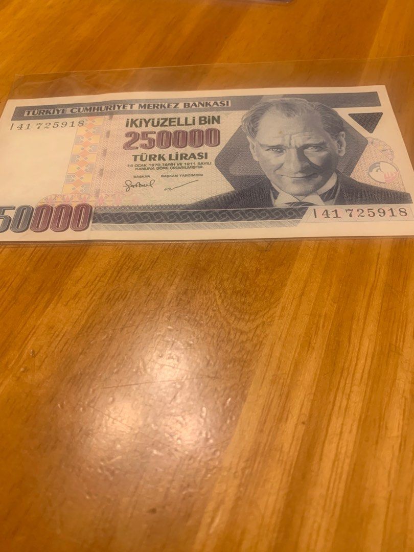 土耳其絕版2500000靚鈔票, 門票＆禮券, 現金券、兌換券、禮券- Carousell