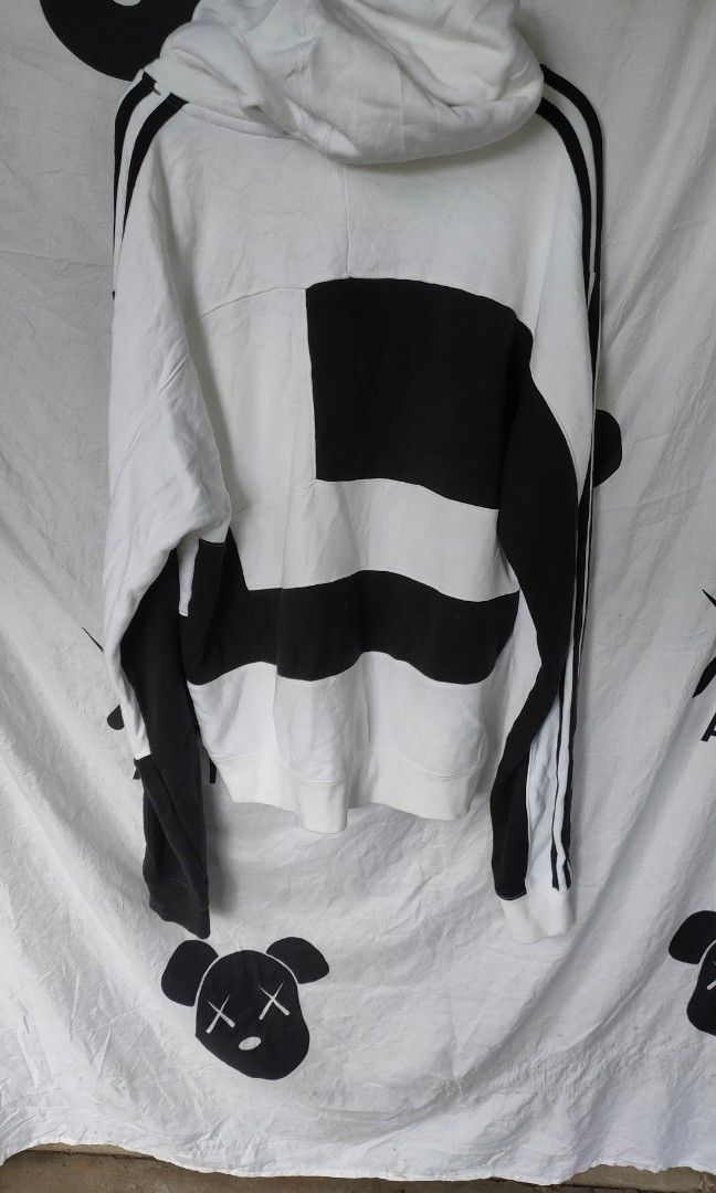Adidas asymm block hoodie Men s Fashion Coats Jackets and Outerwear on Carousell
