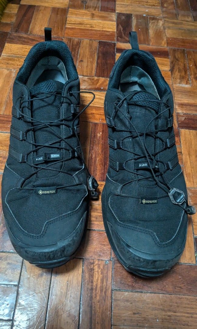 Adidas Terrex R2 Swift GORE-TEX Size 14 (Category: Sneakers) located in Caloocan City. Submitted by pbuen36 (Listing ID 1339814662, Image 1). Description: The adidas Terrex Swift R2 GTX hiking shoes are ready for any weather condition. This lightweight pair is built with goretex lining for waterproof and breathable performance, and a rugged Traxion outsole with grippy continental rubber for support travel over any terrain - wet or dry US 14.