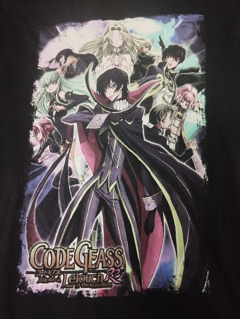 anime code geass (Category: Tshirts & Polo Shirts) located in Seri Kembangan. Submitted by jax.bundlepreloved (Listing ID 1339890722, Image 2). Description: ANIME CODE GEASS LELOUCH S (18/27.5) cond: stain bawah baju faded bawah ketiak kiri kanan.