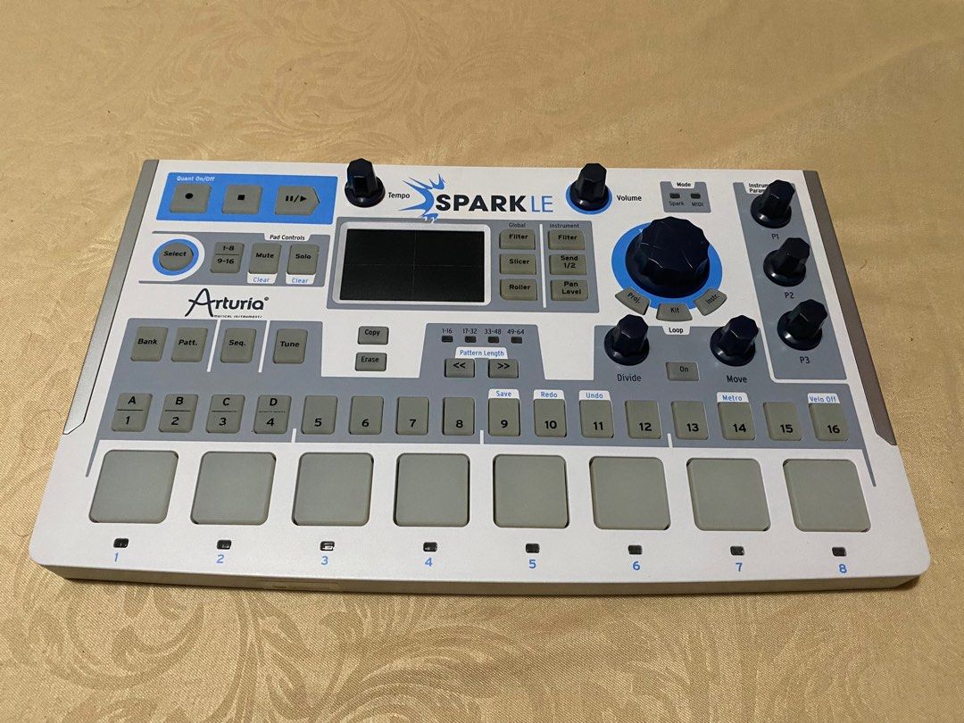 Arturia SparkLE Drum Machine and Sequencer (Category: Musical Instruments) located in Antipolo. Submitted by antipolouniqueitems (Listing ID 1339924848, Image 1). Description: For sale Arturia SparkLE. 15500 in JB Store. Fair condition. Kaossilator not working. All other buttons and pads tested and working. Includes USB cable and soft case. User manual and other collaterals also included..