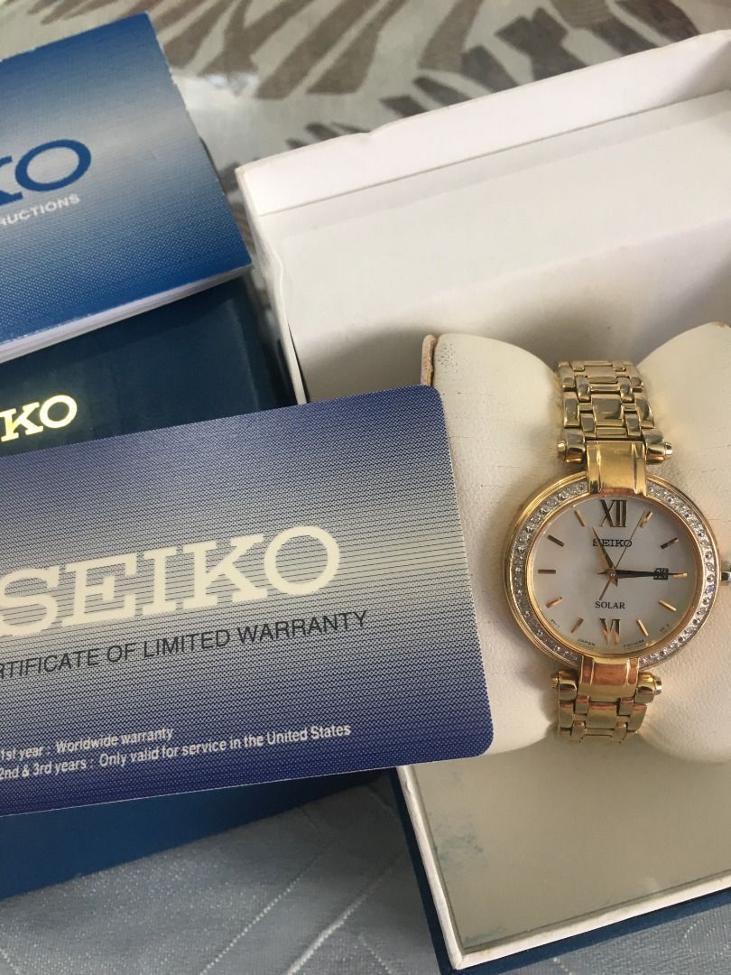 Authentic Seiko Womes Diamond Solar Power V137 OBCO japan movement original price 30 000 pesos