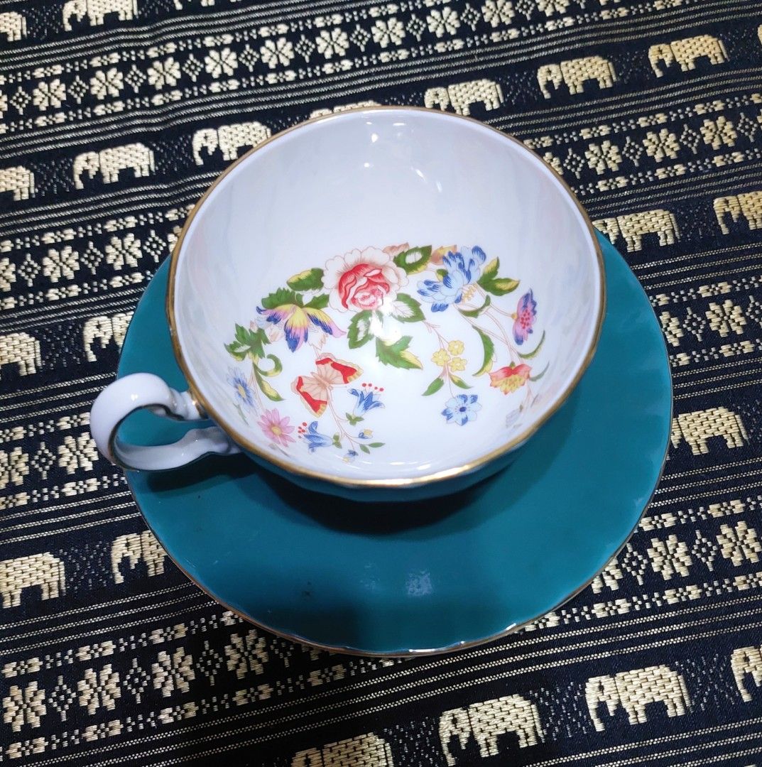 Aynsley & Noritake bundle (Category: Coffee & Tea Tableware) located in Dipolog. Submitted by egayibanez (Listing ID 1339855053, Image 2). Description: AYNSLEY Cottage Garden Tea Cup & Saucer Teal Fine Bone China NORITAKE Craftone set of 2 Cup & Saucer Japan 8765.
