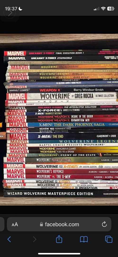 Bundle Marvel Comics (Wolverine; X-Men; X-Force; etc.) (Category: Comics & Manga) located in Caloocan City. Submitted by kookybooky (Listing ID 1339774426, Image 2). Description: ALL ORIGINAL HARD-TO-FIND COLLECTIBLE BOOKS PRICE IS NEGOTIABLE - CONTACT ME All books are in very good condition (no significant damage like missing or torn pages - it’s all intact). May be purchased individually but it will be pricier since this the package-deal price 
