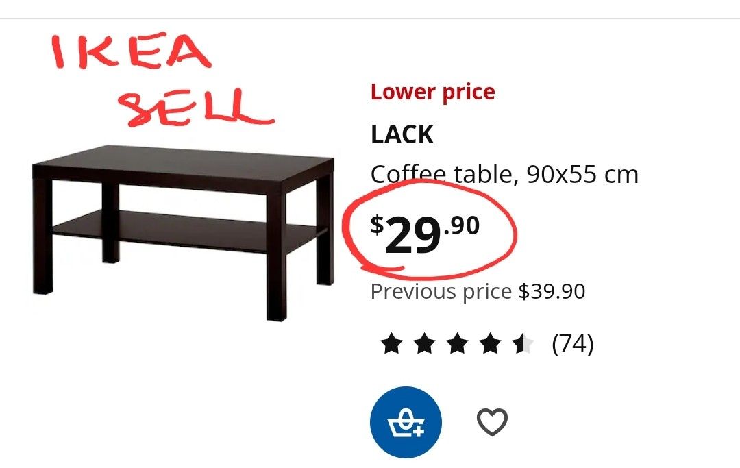 Coffee Table (Category: Tables & Sets) located in Singapore. Submitted by zenwolf_f44c13 (Listing ID 1339757828, Image 2). Description: like new. Collect at blk 18 Ghim moh rd.