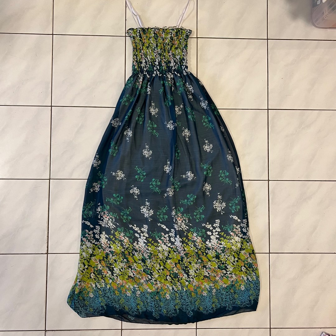 Emerald Garden Shirt Dress