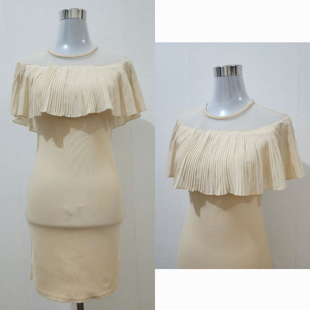 Get Laud Cream Formal Dress (Category: Dresses) located in San Fernando. Submitted by shaneamab (Listing ID 1339869875, Image 1). Description: Item Description and Details: - Fitted / Bodycon / Sexy Dress - Used few times - Size: Small-Medium - Dimensions: See uploaded photos - Color: Cream - RFS: Decluttering old clothes (too small na :').