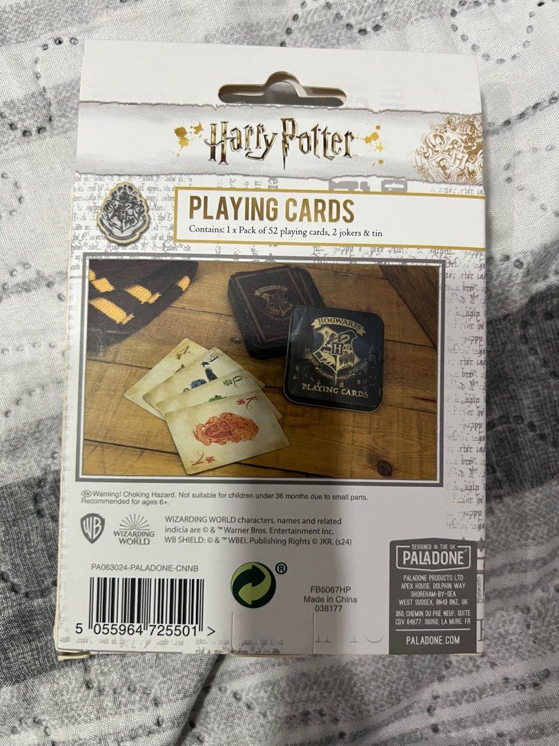 HARRY POTTER PLAYING CARDS IN TIN CAN (Category: Board Games & Puzzles) located in Pasay City. Submitted by janellerae (Listing ID 1339841840, Image 2). Description: Rare and sealed harry potter playing cards in tin can. bought in the usa Negotiable price if you’re getting more than 2 items, check other listings on my profile :) MOP: bank transfer/Metrobank Deliver to be shouldered and booked by buyer .