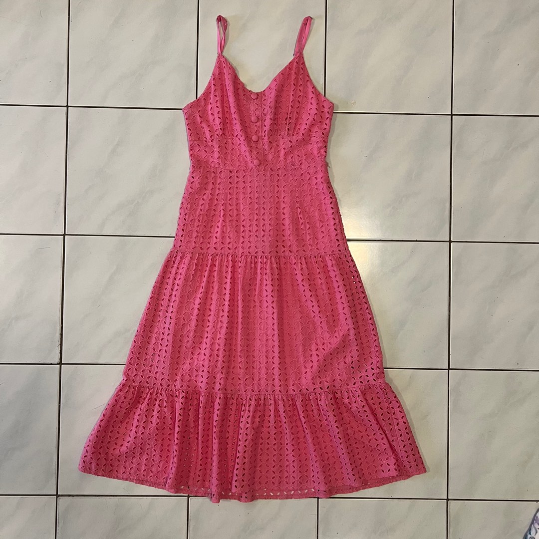 Hot Pink Tiered dress