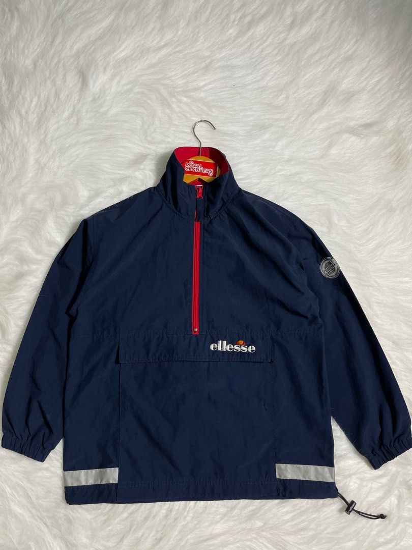 Jaket cagoule ellesse second (2380), Fesyen Pria, Pakaian Atasan