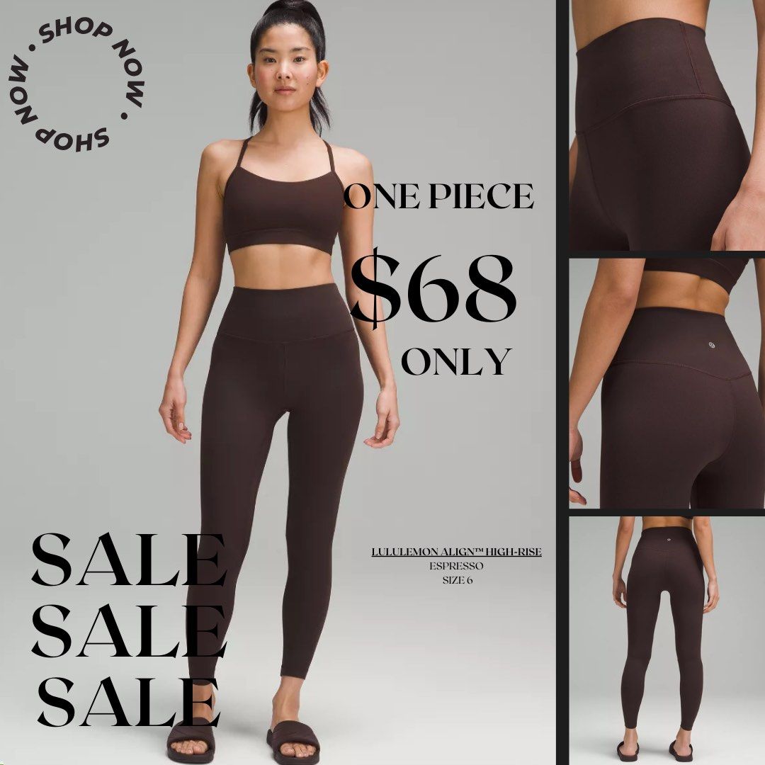 Lululemon Align HighRise yoga pants Size 6 Espresso
