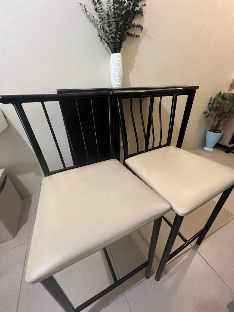Mandaue Dining Table Set with Shelves and High Chairs (Category: Tables & Sets) located in Quezon City. Submitted by braveheartleo (Listing ID 1339766280, Image 2). Description: 📣📣📣*FOR SALE* 📣📣📣 Letting go this preloved Mandaue brand set dining table with 3 tier shelves & 2-high chairs RFS: Prefers now much portable/smaller furnitures (limited space in a studio room size) Original Price Php10,000++ Selling Price: Php6,000 Condition: Very d