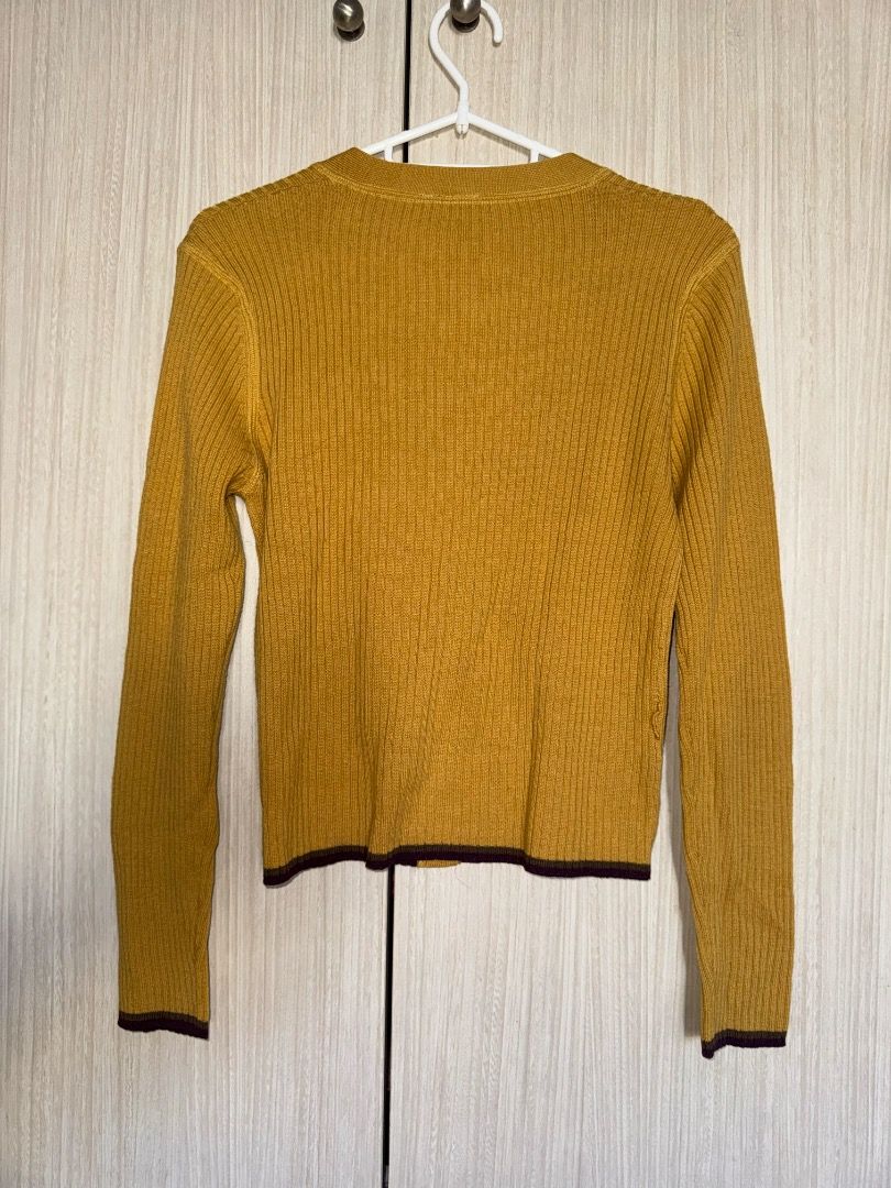 Mustard Cardigan with belt (Category: Dresses) located in Las Pinas. Submitted by lkyms (Listing ID 1339769485, Image 3). Description: Fits Small to Medium.