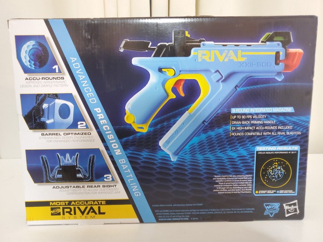 Nerf Vision (Category: Action & Battle Toys) located in Kulai. Submitted by mys.toys (Listing ID 1339923331, Image 2). Description: Brand new, unopened box. Box have minor dent..