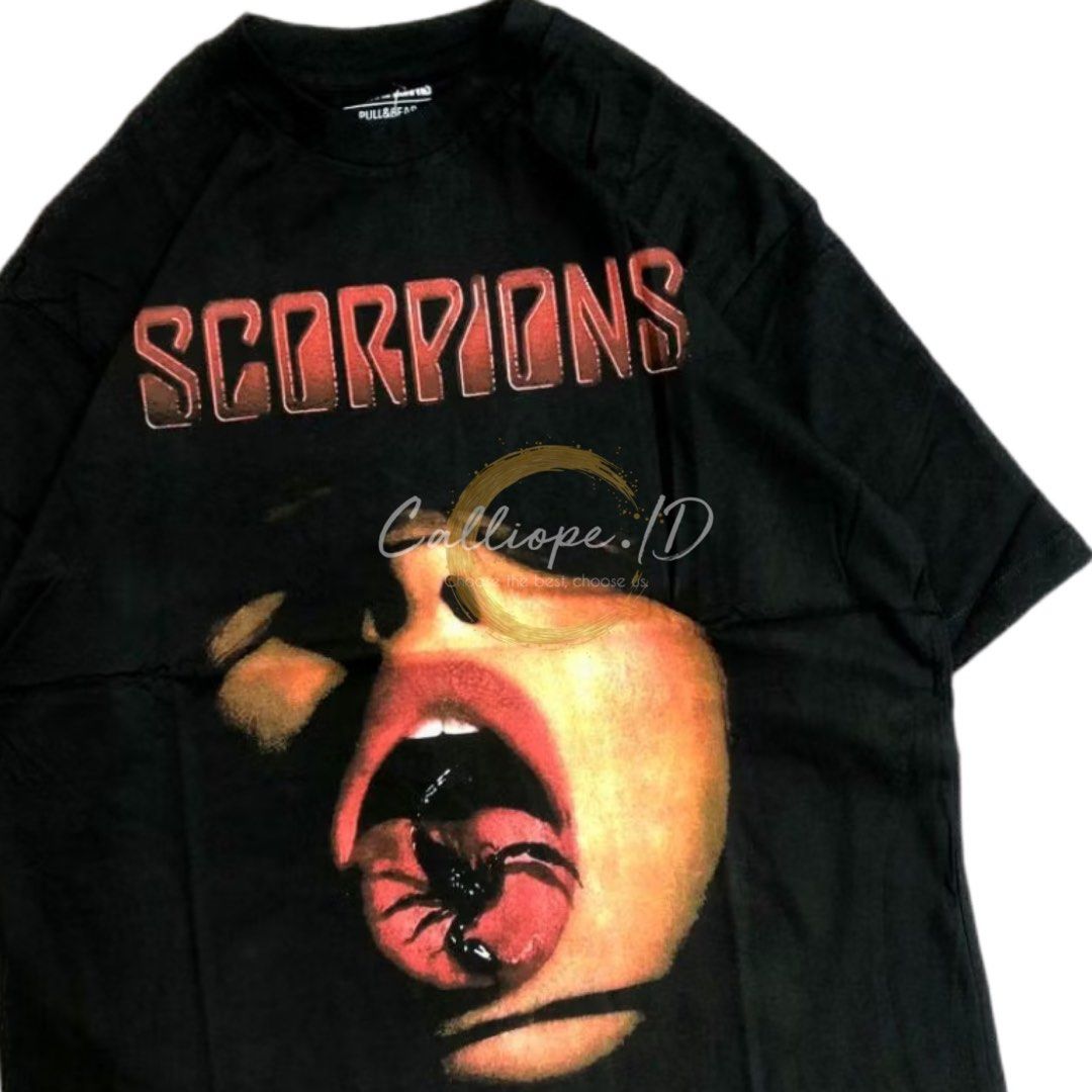 Kaos Band Merch Maglietta Scorpions Pull N Bear Merch Shirt Kaos Band  Scorpions (Unisex), image size:1080x1080