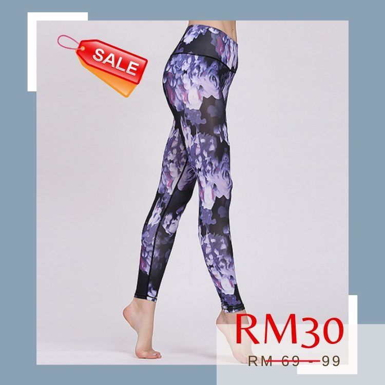 OmmyGod Printed Yoga Legging Clearance Sale Women s Fashion Activewear on Carousell