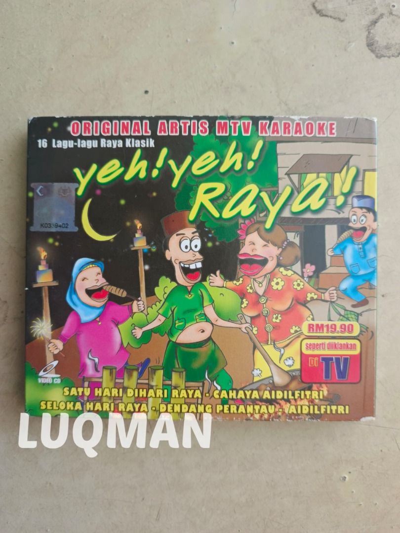 Original VCD Original Artis MTV Karaoke Yeh! Yeh! Raya!, Hobbies & Toys ...