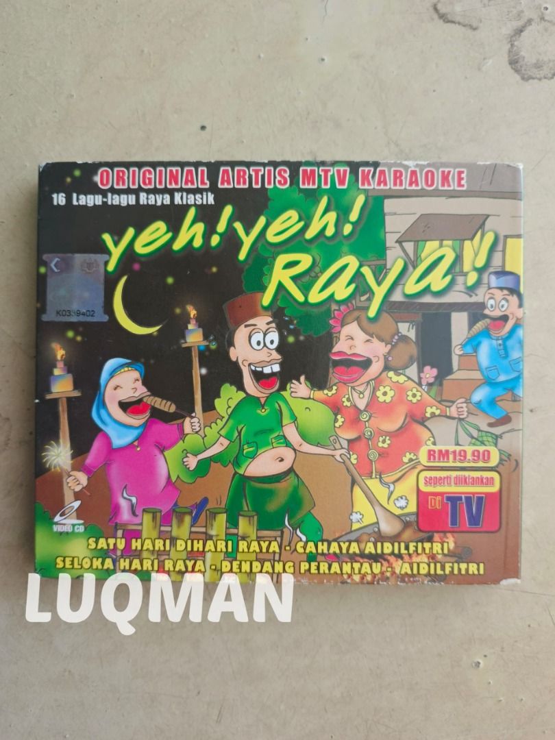Original VCD Original Artis MTV Karaoke Yeh! Yeh! Raya!, Hobbies & Toys ...