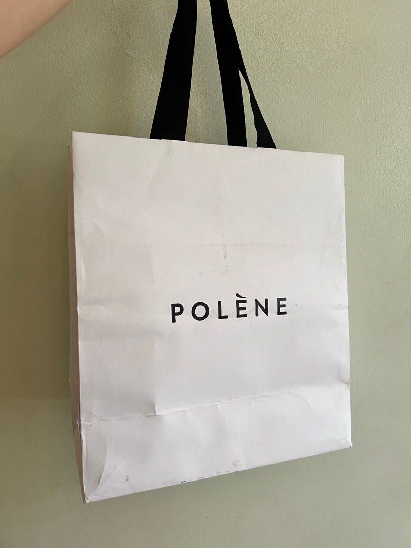 POLENE paper bag guaranteed authentic (Category: Tote Bags) located in Makati City. Submitted by lexie25 (Listing ID 1339795493, Image 2). Description: GUARANTEED AUTHENTIC POLENE PAPERBAG -no damages but with small stains due to storage - brand new -rfs: decluttering paperbags -Selling low for 800 only for the paperbag -Direct Message for more details and photos -Reservation until 2 days max to pay only or sold to others -SHIPPING NATIONWIDE onl