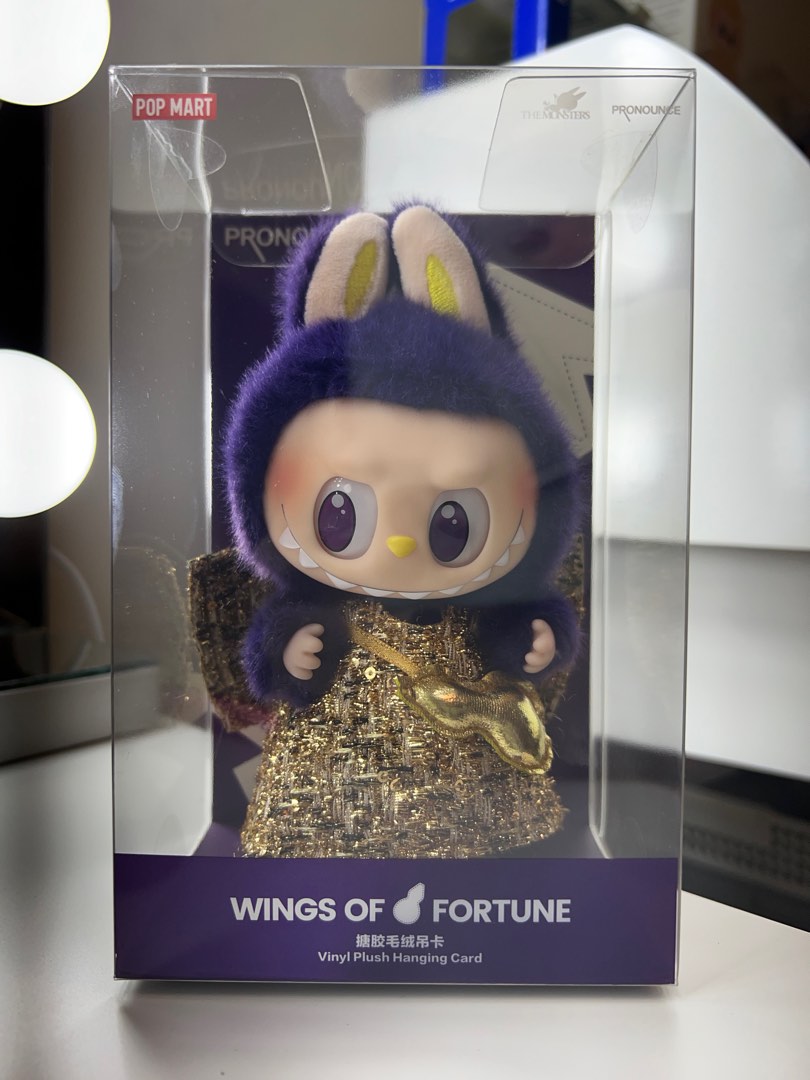 POP MART LABUBU x PRONOUNCE - WINGS OF FORTUNE Vinyl Plush Hanging Card ...