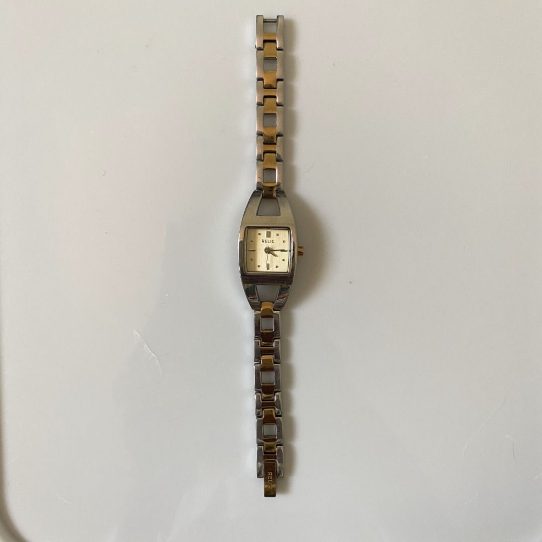 R3lic by T1mex Two-tone watch (Category: Women's Watches) located in Lubao. Submitted by un.knowingly (Listing ID 1339794660, Image 2). Description: RFS: decluttering FLAWS: none **check photos for more info .