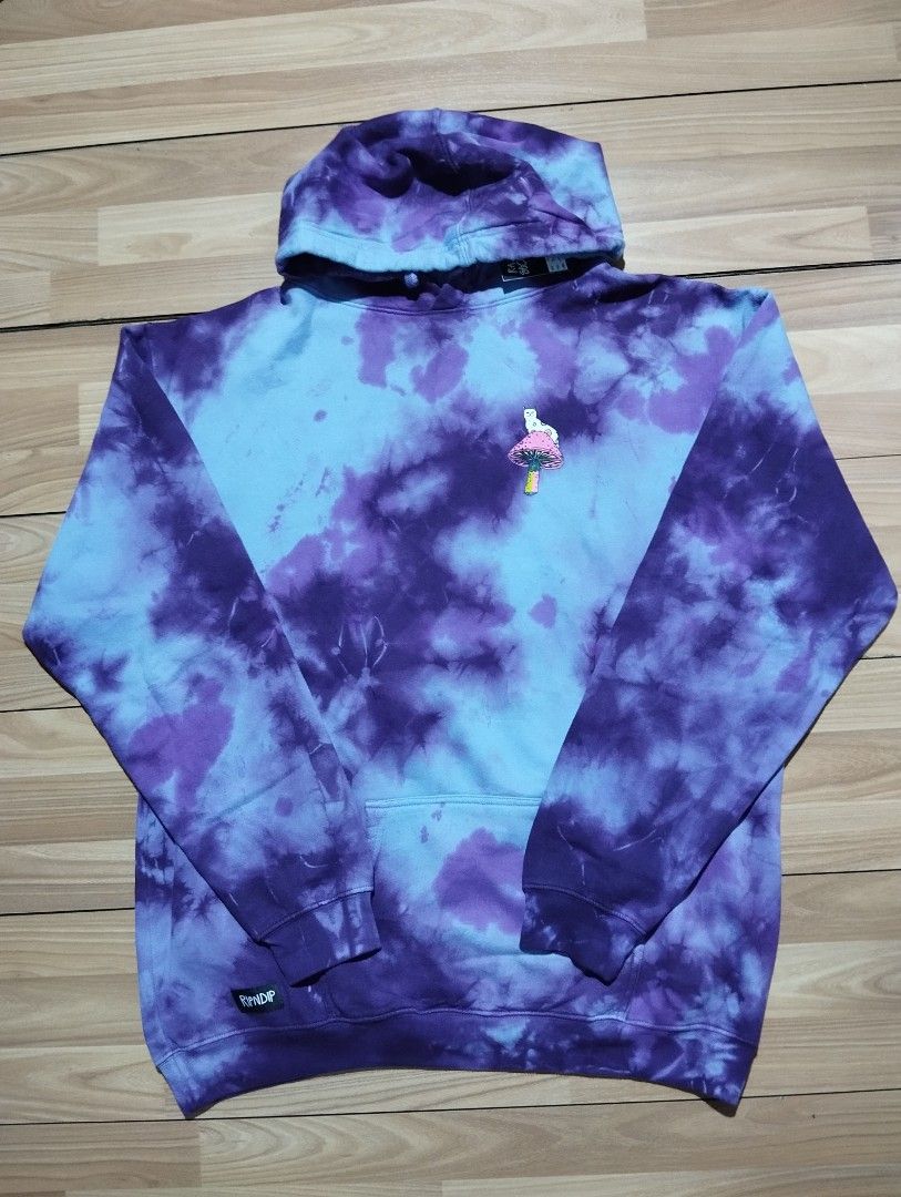 Rip N Dip Psychedelic Nerm Hoodie Tie Dye Fesyen Pria Pakaian Baju Luaran di Carousell