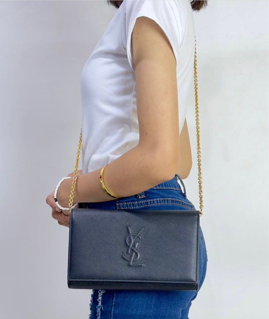 Ysl Belle De Jour (Category: Luxury Bags & Wallets) located in Manila. Submitted by luxuryprelovedbagsby_by_agnes (Listing ID 1339913382, Image 2). Description: ****Y-S-L***Belle de Jour Wallet on Chain Black Leather Bag This is a beautiful crossbody to add to any outfit. You can dress it up for a night out or dress it down with a casual day outfit. This bag is the perfect size and has all the compartments of you normal wallet as well as the spac