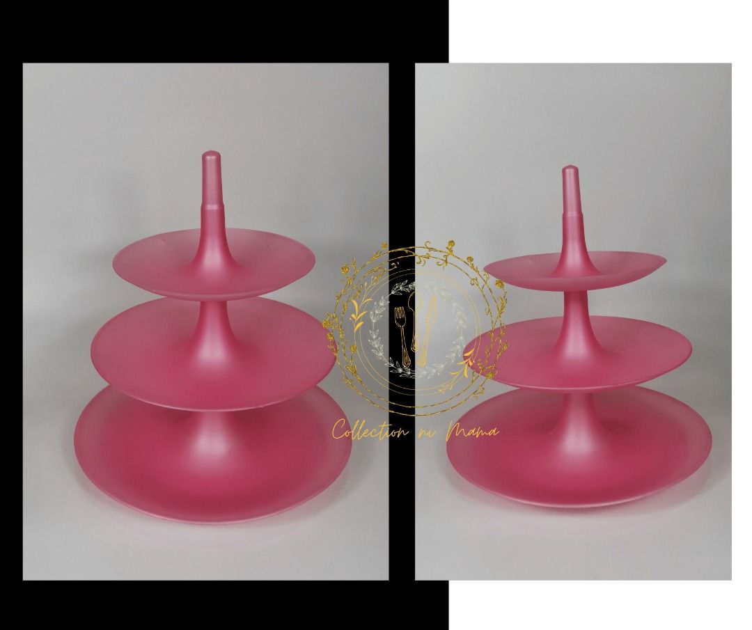 3 Layer Fruit Dessert Tray (Category: Food Organization & Storage) located in Manila. Submitted by collectionnimama (Listing ID 1339952349, Image 1). Description: •3 Layer Fruit Dessert Tray •Color: Pink •Brand New •Decluttering •Does not come with original box •As is where is •Pictures shown are actual products. Shipping fee will be shouldered by the buyer. Delivery via Lalamove or Grab only.