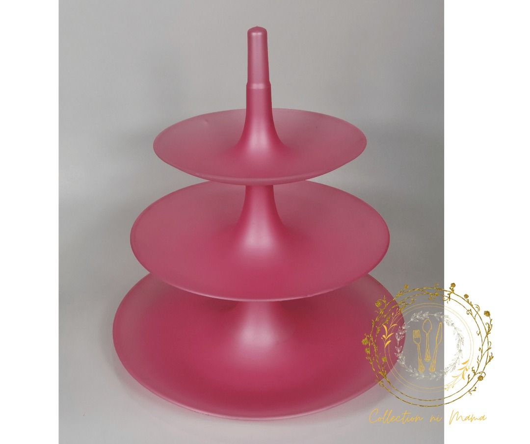 3 Layer Fruit Dessert Tray (Category: Food Organization & Storage) located in Manila. Submitted by collectionnimama (Listing ID 1339952349, Image 2). Description: •3 Layer Fruit Dessert Tray •Color: Pink •Brand New •Decluttering •Does not come with original box •As is where is •Pictures shown are actual products. Shipping fee will be shouldered by the buyer. Delivery via Lalamove or Grab only.