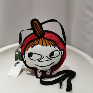 日本 Lesportsac x Moomin 小肥肥一族 阿美 紅色波點帆布 摺疊 環保袋 斜咩袋 套裝64224722725763110