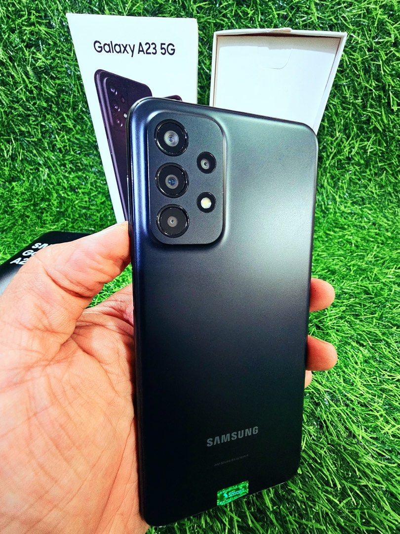 🔴 SAMSUNG GALAXY A23 5G (Category: Samsung) located in Muntinlupa City. Submitted by myclean_up (Listing ID 1339962746, Image 3). Description: READ! BASA! READ! Please po NO to SWAP please.. USED SAMSUNG GALAXY A23 5G 128 GB PRiCE: 6,000.00 COLOR: Awesome BLACK CONDITIONS: USED Back up Phone I still have other phones Naipon na lang sa SMART & GLOBE Post Paid Plan. Sa Bahay lang po ginamit SPECS: • Ram: 6GB • Memory: 128GB • Battery: 5000mAh • Ma