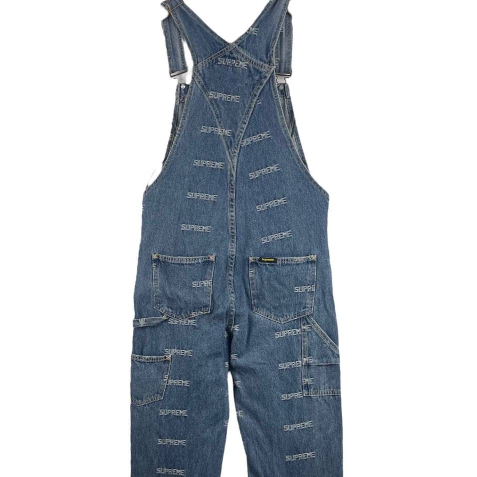 Supreme logo denim overalls on sale