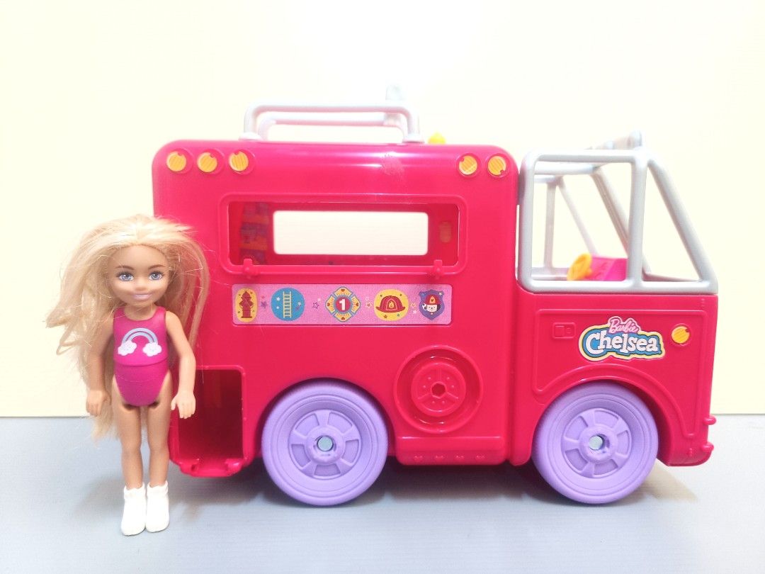 Barbie Chelsea Fire truck Playset Hobbies Toys Toys Games on Carousell