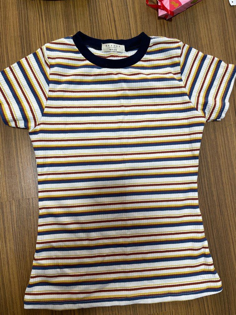 Basic Striped Tee (Category: Shirts) located in Singapore. Submitted by randominstocks (Listing ID 1340008620, Image 1). Description: Self collect at sembawang .